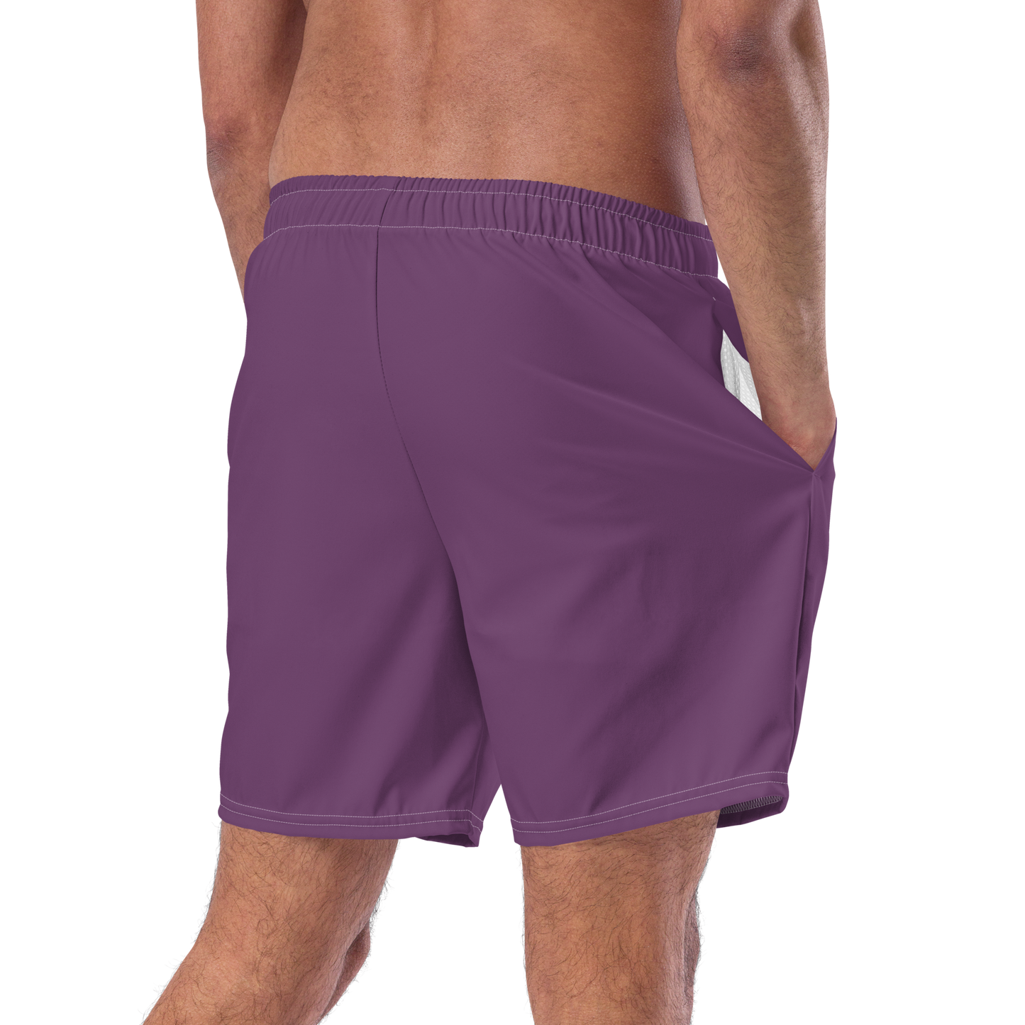 Michigan Upper Peninsula Men's Swim Trunks (w/ UP USA Flag ) | Plum