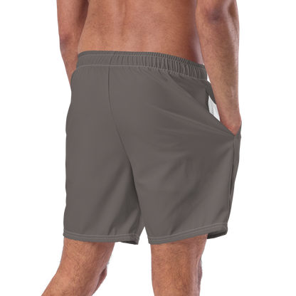 Michigan Upper Peninsula Men's Swim Trunks (w/ UP USA Flag ) | Warren Tank Grey