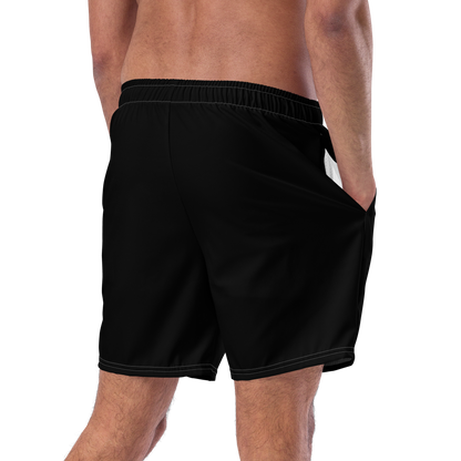 Michigan Upper Peninsula Men's Swim Trunks (w/ UP USA Flag ) | Black