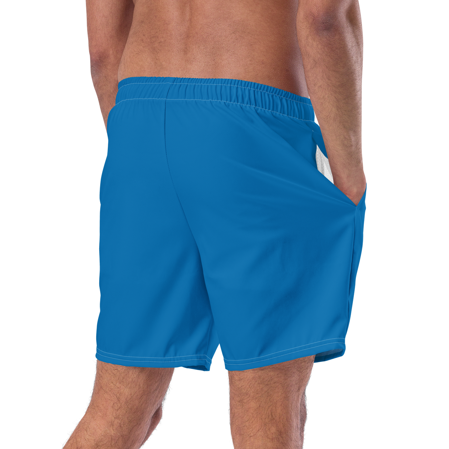 Michigan Upper Peninsula Men's Swim Trunks (w/ UP Outline ) | Azure