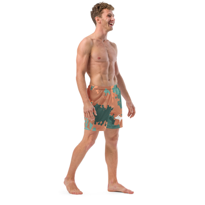 Michigan Upper Peninsula Men's Swim Trunks (w/ UP Outline) | Copper Country Camo