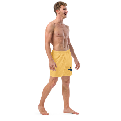 Michigan Upper Peninsula Men's Swim Trunks (w/ UP Outline ) | Citrine