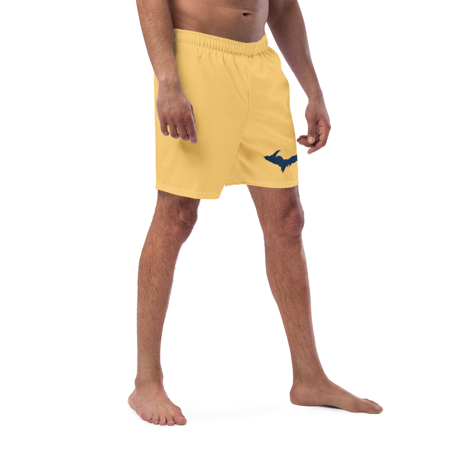 Michigan Upper Peninsula Men's Swim Trunks (w/ UP Outline ) | Citrine