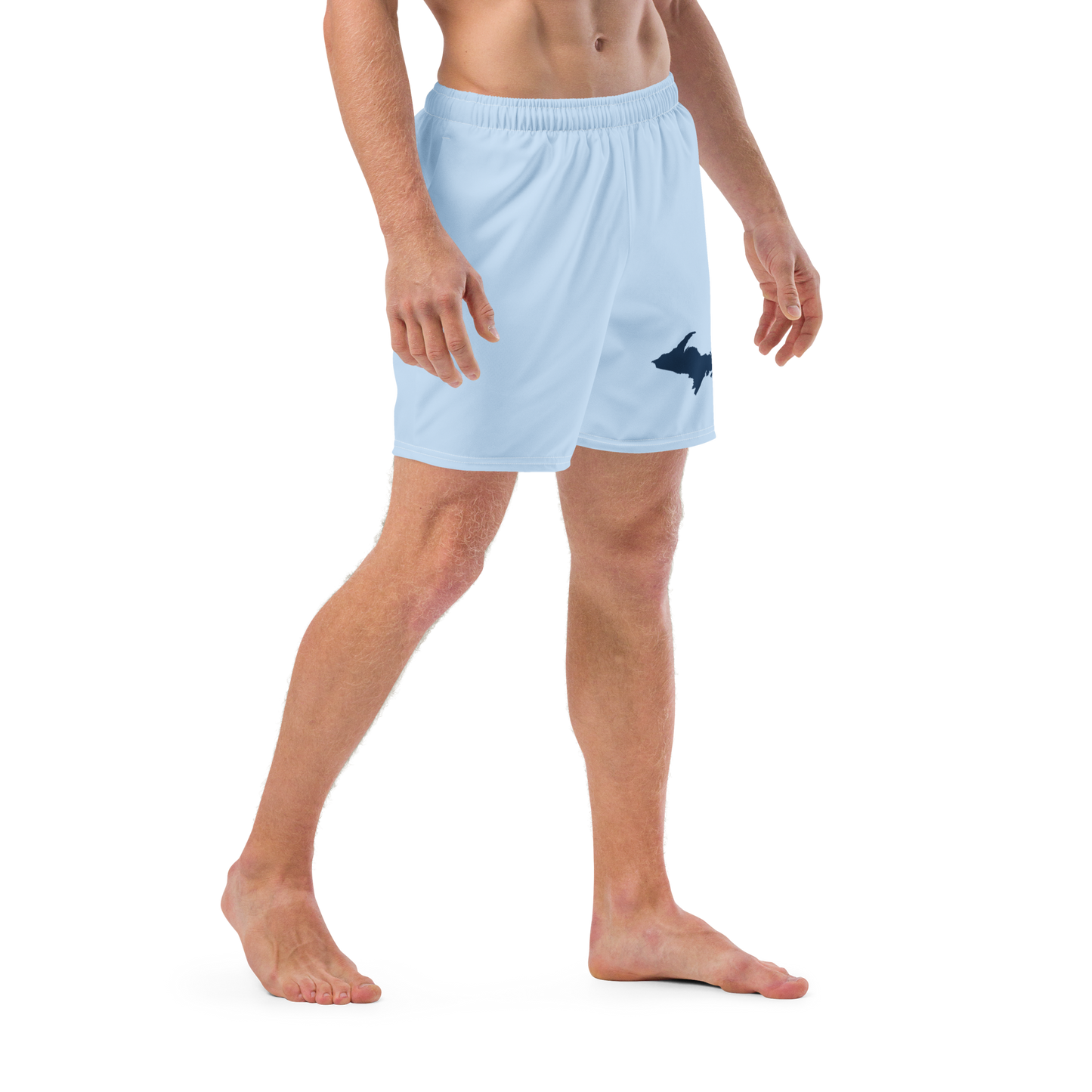 Michigan Upper Peninsula Men's Swim Trunks (w/ UP Outline) | Navy