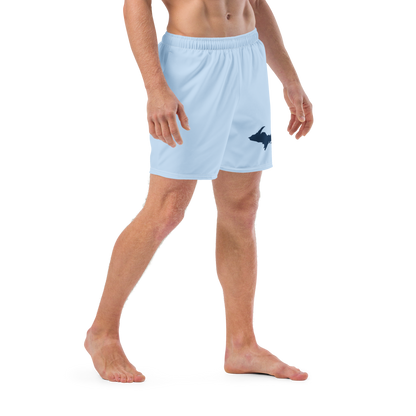 Michigan Upper Peninsula Men's Swim Trunks (w/ UP Outline) | Navy