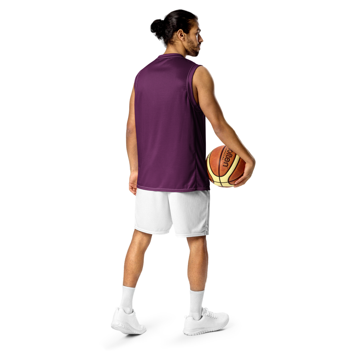 Michigan Upper Peninsula Basketball Jersey (w/ UP Outline) | Unisex - Tyrian Purple