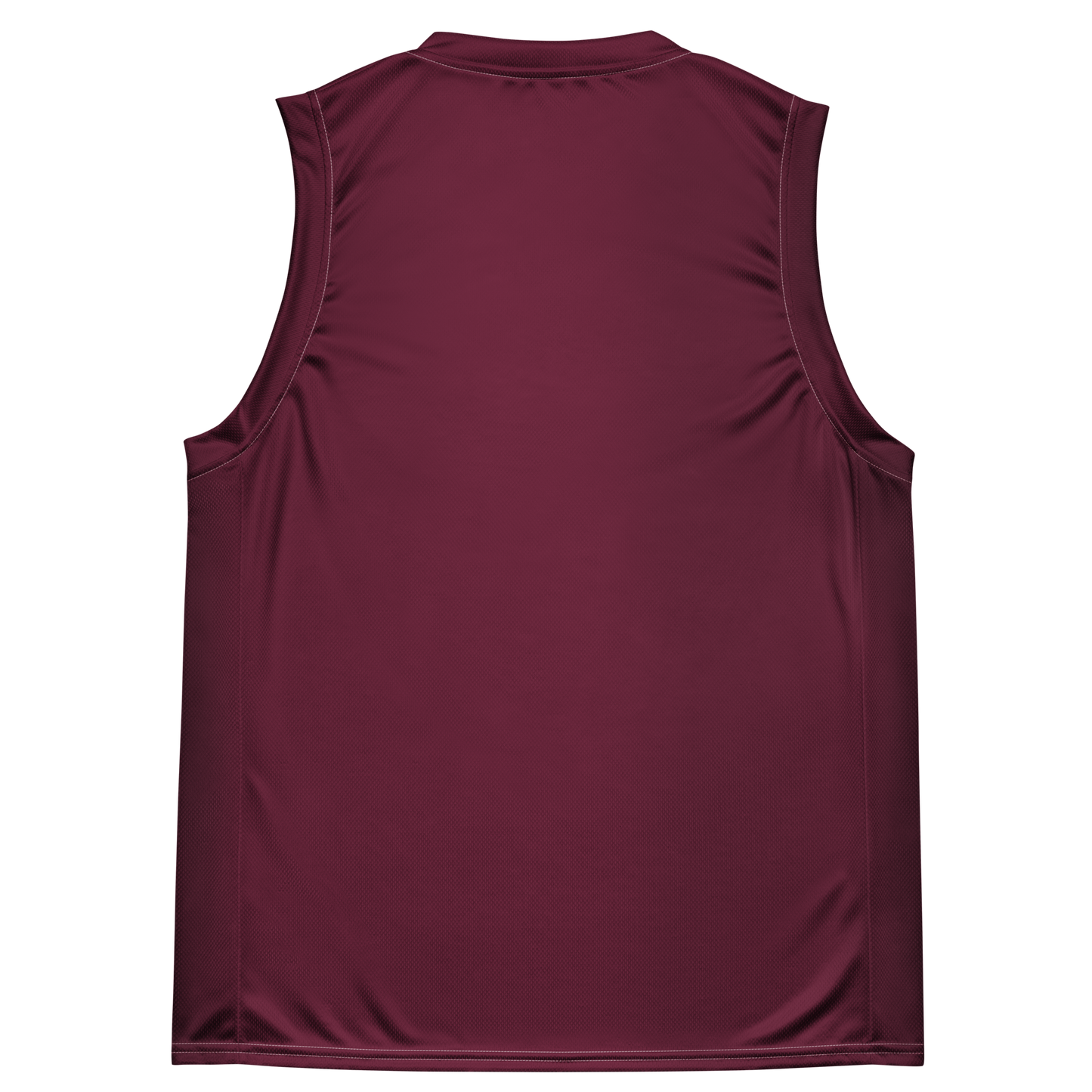 Michigan Upper Peninsula Basketball Jersey (w/ UP Outline) | Unisex - Old Mission Burgundy