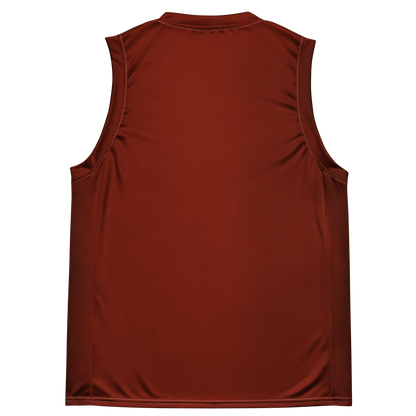 Michigan Upper Peninsula Basketball Jersey (w/ UP Outline) | Unisex - Cherryland Red