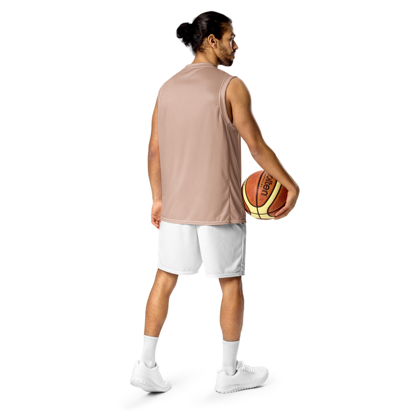 Michigan Upper Peninsula Basketball Jersey (w/ UP Outline) | Unisex - Rose Gold