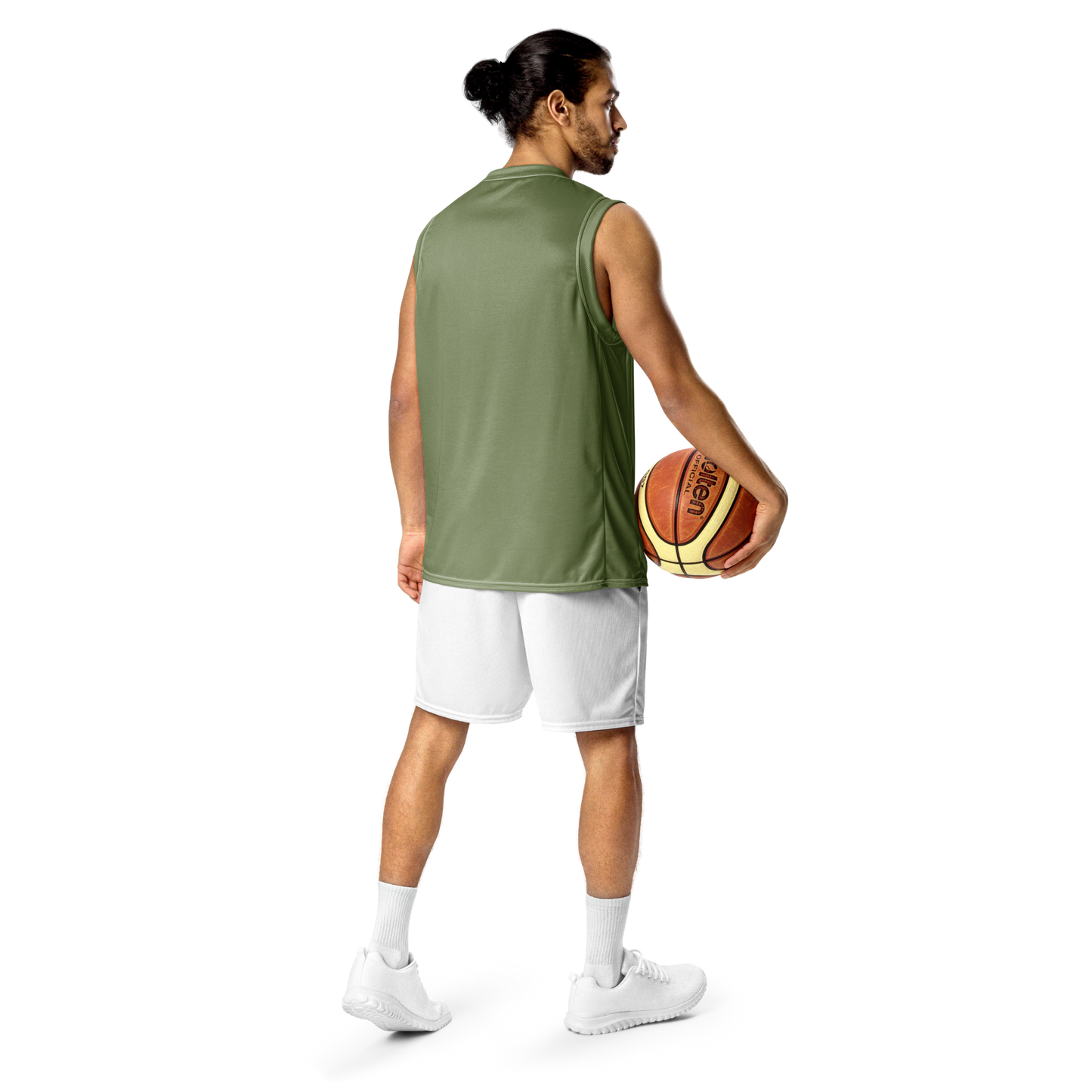 Michigan Upper Peninsula Basketball Jersey (w/ UP Outline) | Unisex - Beachgrass Green