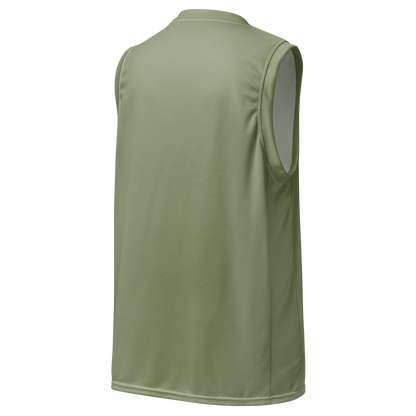 Michigan Upper Peninsula Basketball Jersey (w/ UP Outline) | Unisex - Beachgrass Green