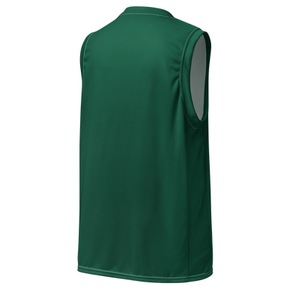 Michigan Upper Peninsula Basketball Jersey (w/ UP Outline) | Unisex - Superior Green