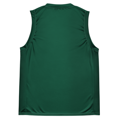 Michigan Upper Peninsula Basketball Jersey (w/ UP Outline) | Unisex - Superior Green