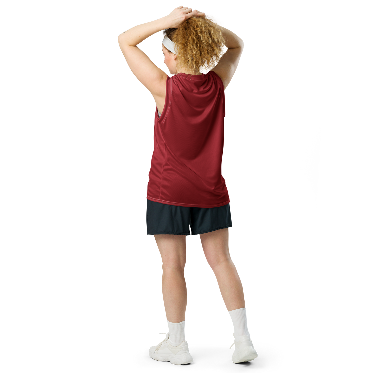 Michigan Upper Peninsula Basketball Jersey (w/ UP Outline) | Unisex - Thibleberry Red