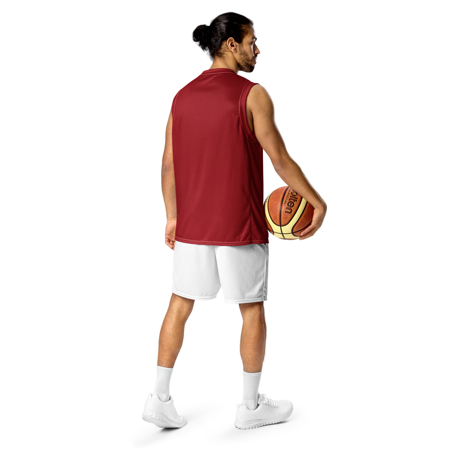 Michigan Upper Peninsula Basketball Jersey (w/ UP Outline) | Unisex - Thibleberry Red