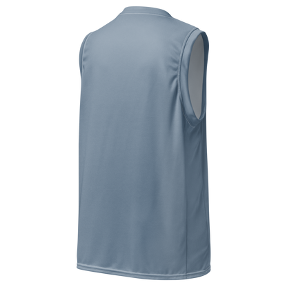 Michigan Upper Peninsula Basketball Jersey (w/ UP Outline) | Unisex - B-24 Grey