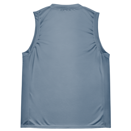 Michigan Upper Peninsula Basketball Jersey (w/ UP Outline) | Unisex - B-24 Grey