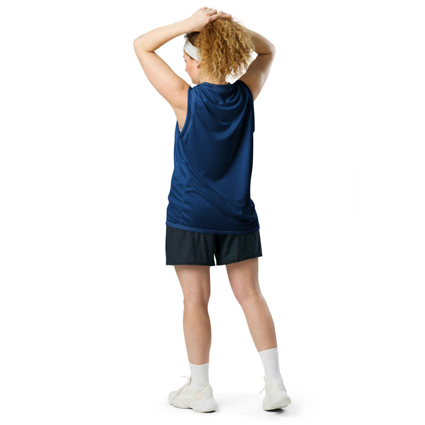 Michigan Upper Peninsula Basketball Jersey (w/ UP Outline) | Unisex - Dearborn Blue