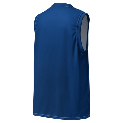 Michigan Upper Peninsula Basketball Jersey (w/ UP Outline) | Unisex - Dearborn Blue