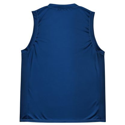 Michigan Upper Peninsula Basketball Jersey (w/ UP Outline) | Unisex - Dearborn Blue