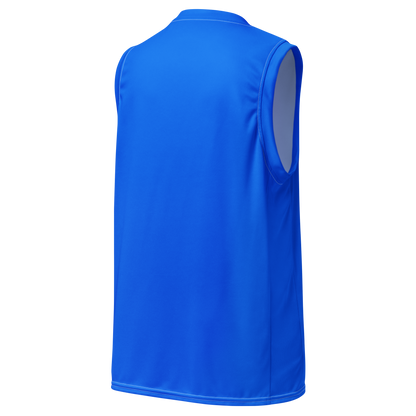 Michigan Upper Peninsula Basketball Jersey (w/ UP Outline) | Unisex - Motor Town Blue