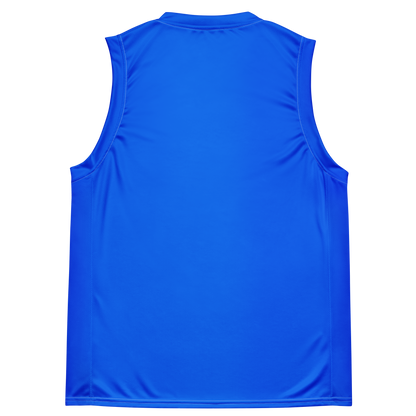 Michigan Upper Peninsula Basketball Jersey (w/ UP Outline) | Unisex - Motor Town Blue