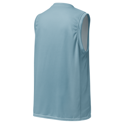 Michigan Upper Peninsula Basketball Jersey (w/ UP Outline) | Unisex - Opal Blue