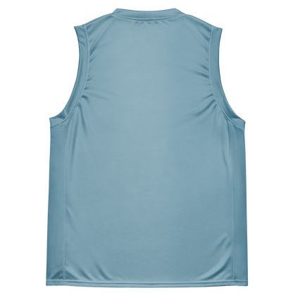 Michigan Upper Peninsula Basketball Jersey (w/ UP Outline) | Unisex - Opal Blue