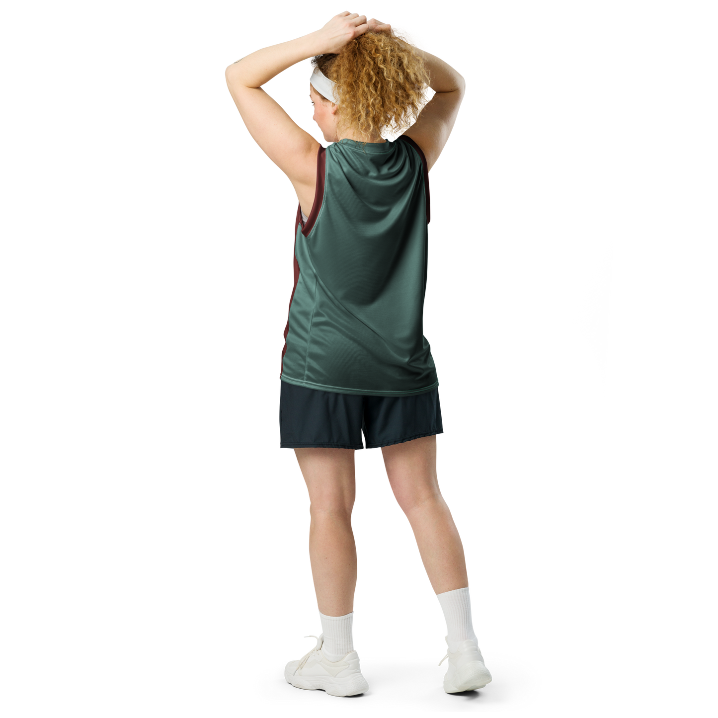 Michigan Upper Peninsula Basketball Jersey (w/ UP Outline) | Unisex - Cherrywood Red