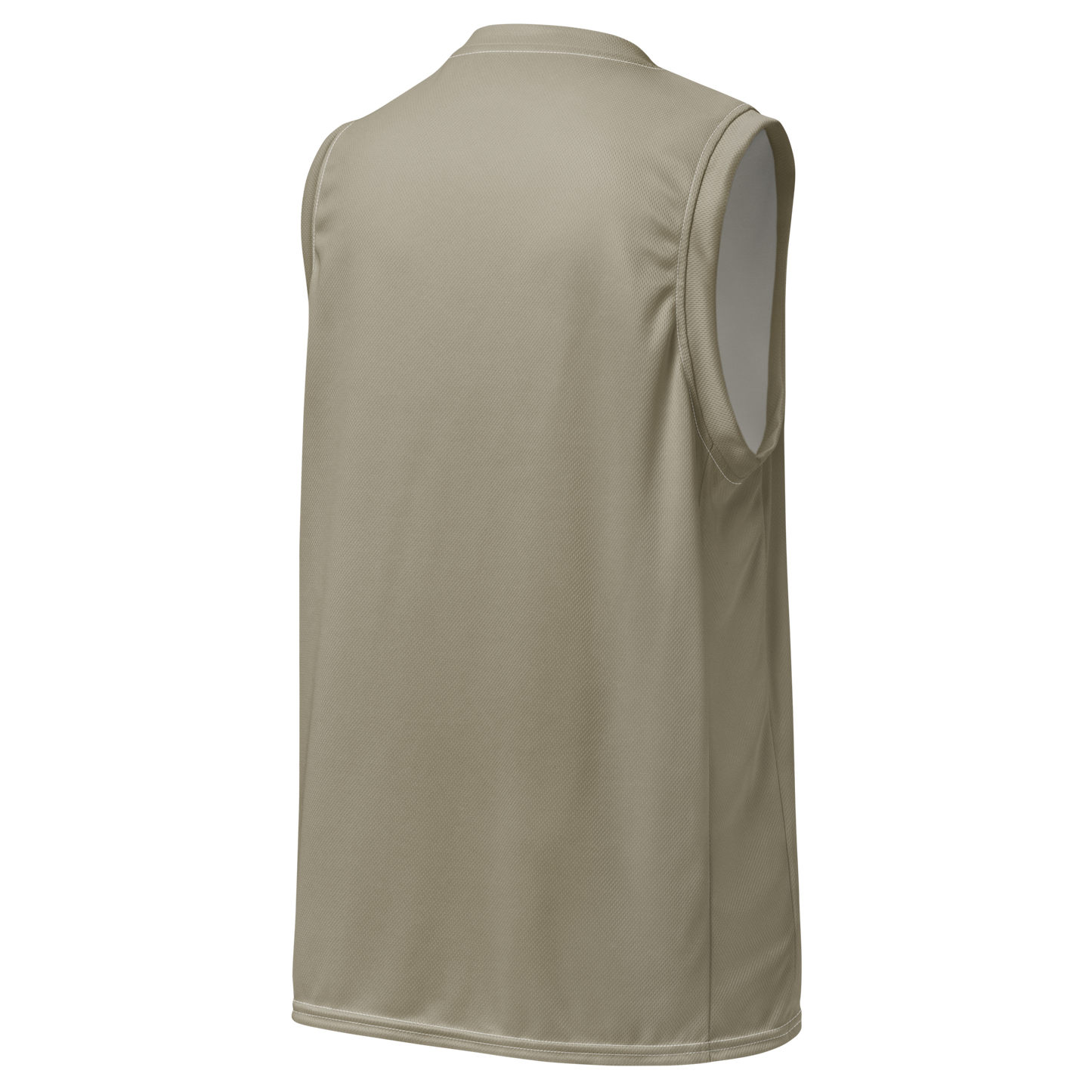 Michigan Upper Peninsula Basketball Jersey (w/ UP Outline) | Unisex - Petoskey Stone Beige