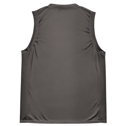 Michigan Upper Peninsula Basketball Jersey (w/ UP Outline) | Unisex - Warren Tank Grey