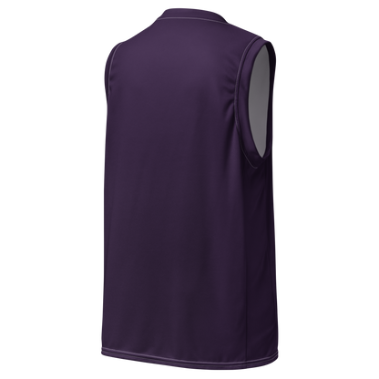 Michigan Upper Peninsula Basketball Jersey (w/ UP Outline) | Unisex - Blackcurrant