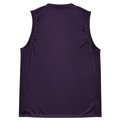 Michigan Upper Peninsula Basketball Jersey (w/ UP Outline) | Unisex - Blackcurrant