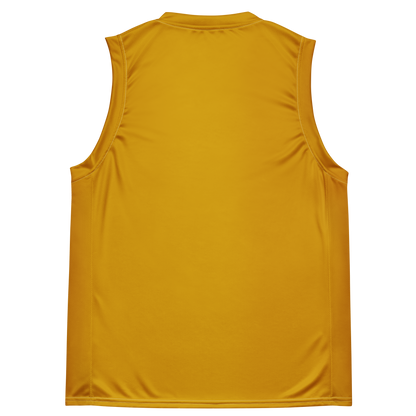 Michigan Upper Peninsula Basketball Jersey (w/ UP Outline) | Unisex - Gold