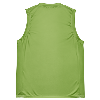 Michigan Upper Peninsula Basketball Jersey (w/ UP Outline) | Unisex - Gooseberry Green