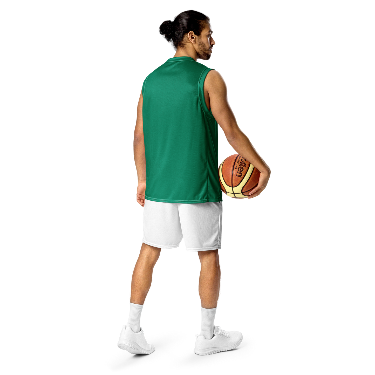 Michigan Upper Peninsula Basketball Jersey (w/ UP Outline) | Unisex - Emerald Green