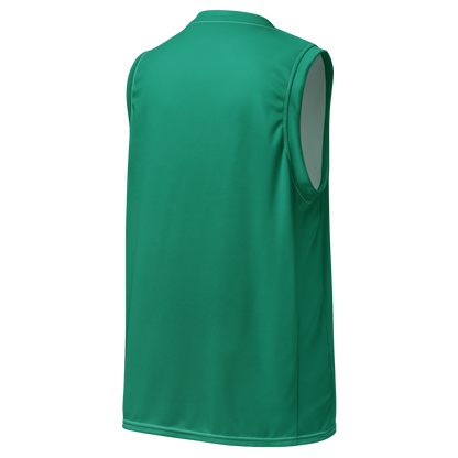 Michigan Upper Peninsula Basketball Jersey (w/ UP Outline) | Unisex - Emerald Green