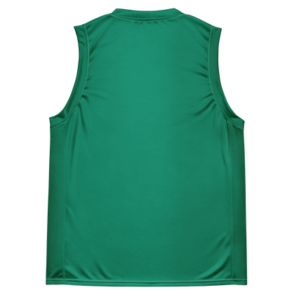 Michigan Upper Peninsula Basketball Jersey (w/ UP Outline) | Unisex - Emerald Green