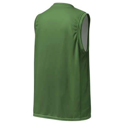 Michigan Upper Peninsula Basketball Jersey (w/ UP Outline) | Unisex - Pine Green