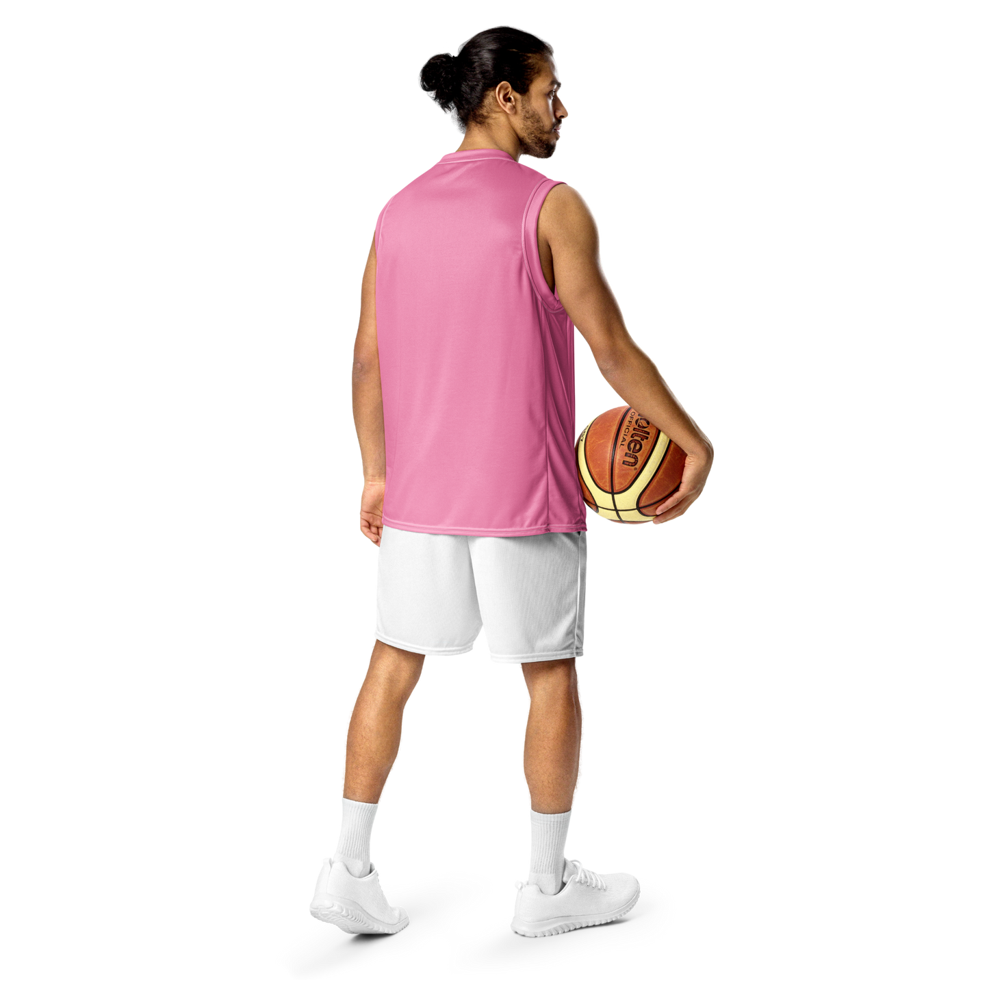 Michigan Upper Peninsula Basketball Jersey (w/ UP Outline) | Unisex - '67 Caddie Pink