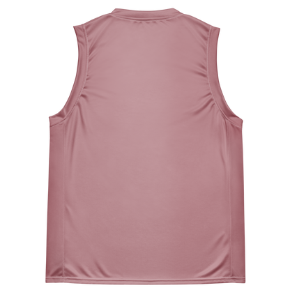 Michigan Upper Peninsula Basketball Jersey (w/ UP Outline) | Unisex - Cherry Blossom Pink