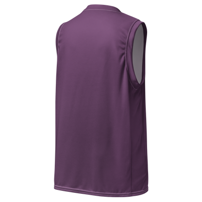 Michigan Upper Peninsula Basketball Jersey (w/ UP Outline) | Unisex - Plum