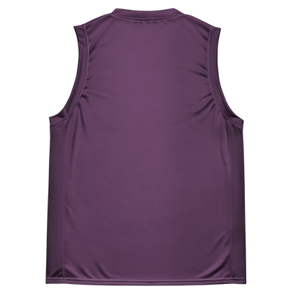 Michigan Upper Peninsula Basketball Jersey (w/ UP Outline) | Unisex - Plum