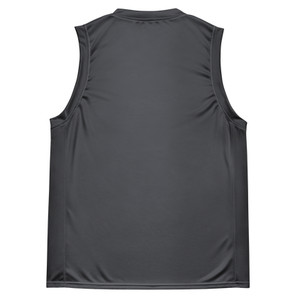 Michigan Upper Peninsula Basketball Jersey (w/ UP Outline) | Unisex - Iron Ore Grey