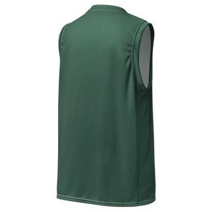 Michigan Upper Peninsula Basketball Jersey (w/ UP Outline) | Unisex - Ginger Ale Green