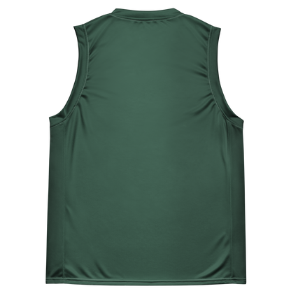 Michigan Upper Peninsula Basketball Jersey (w/ UP Outline) | Unisex - Ginger Ale Green