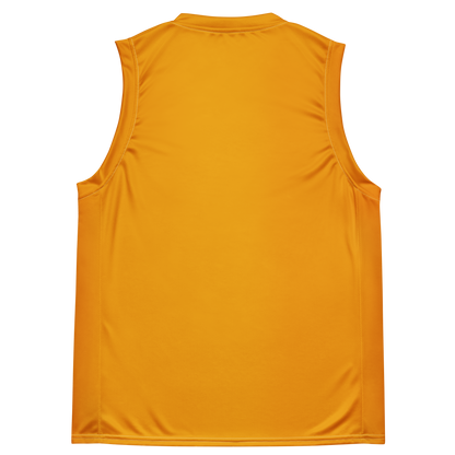 Michigan Upper Peninsula Basketball Jersey (w/ UP Outline) | Unisex - Birch Leaf Orange