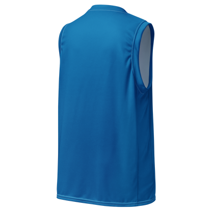 Michigan Upper Peninsula Basketball Jersey (w/ UP Outline) | Unisex - Azure