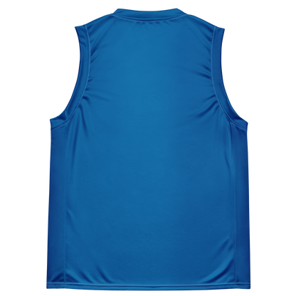 Michigan Upper Peninsula Basketball Jersey (w/ UP Outline) | Unisex - Azure