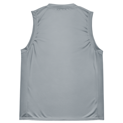 Michigan Upper Peninsula Basketball Jersey (w/ UP Outline) | Unisex - SIlver